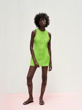 🪲NWT🪲Zara Textured Weave Dress